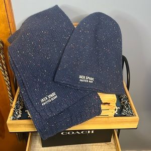 Jack Spade Knitted Hat & Scarf